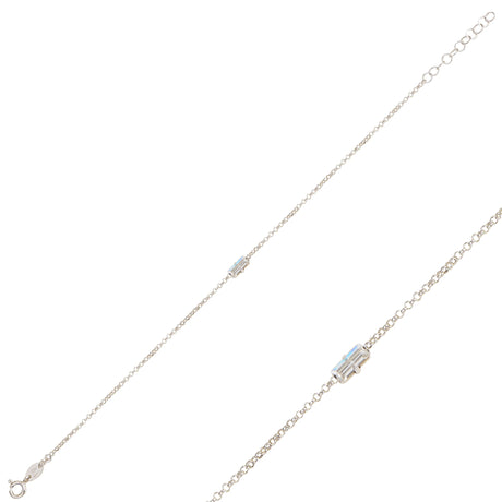 Elegant Solitaire Bracelet - Timeless Single Stone Design