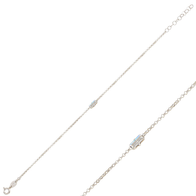 Elegant Solitaire Bracelet - Timeless Single Stone Design