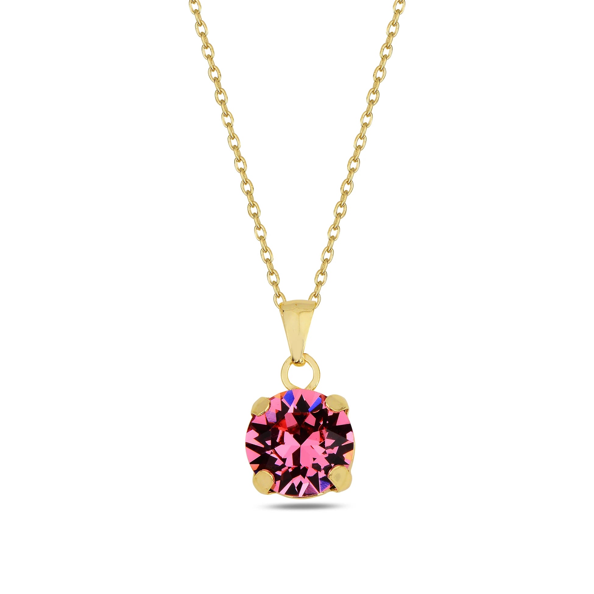Brilliant Stone Pendant Necklace - Minimalist Everyday Sparkle