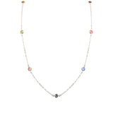 Rose Gold Plated Sterling Silver Swarovski Crystal Necklace - Minimalist Bezel