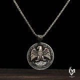 Sterling Silver Men's Medallion - Double-Headed Eagle & Turkish Seal