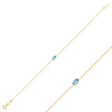 Brilliant Solitaire Bracelet - Rounded Elegance & Dainty Sparkle