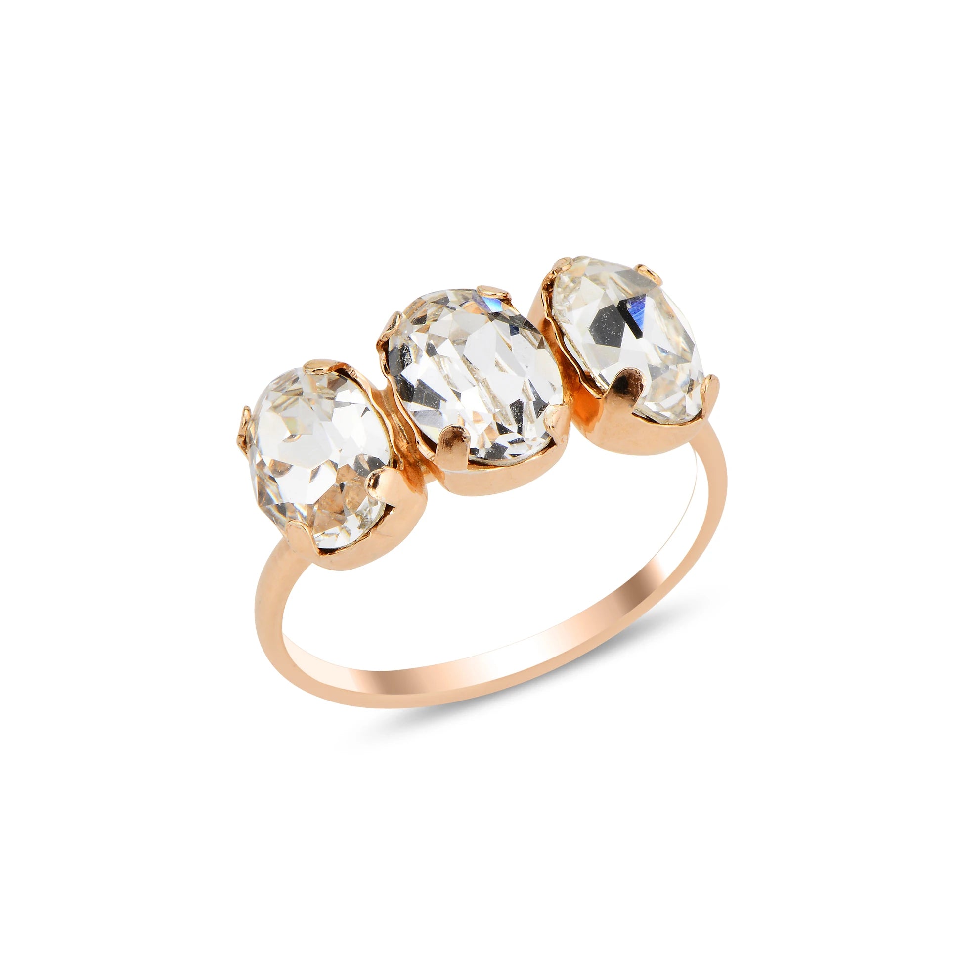 フェミニンな宝石風リング - ロマンチックなナチュラルパレットデザイン