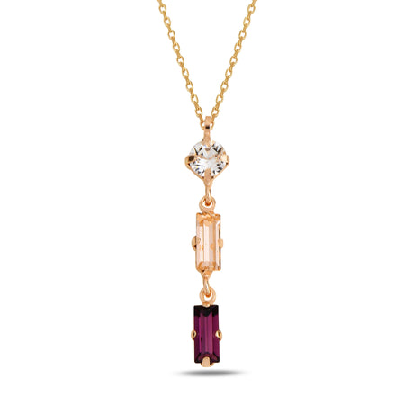 Brilliant Three Stone Pendant Necklace - Iconic Design
