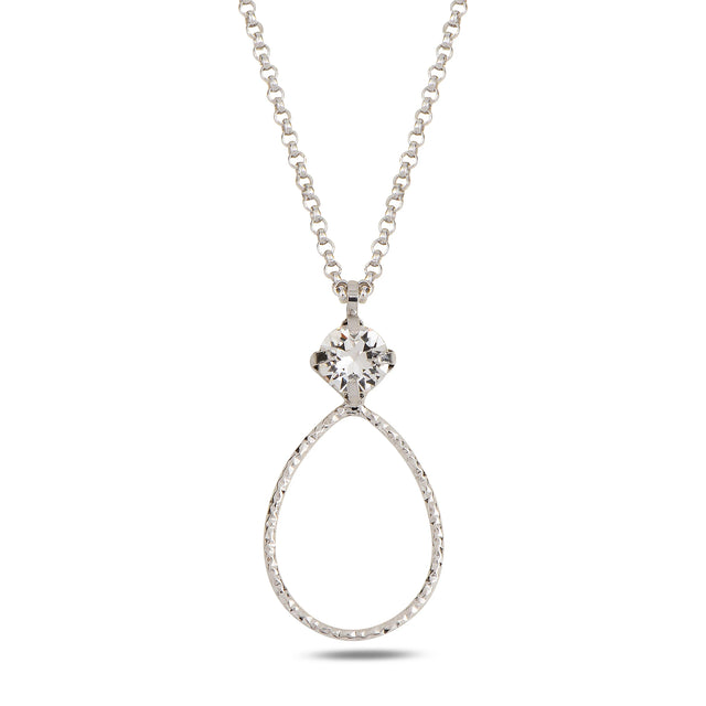 Elegant Oval Pendant Necklace - Timeless & Minimalist Design