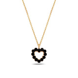 925 Sterling Silver Heart Necklace - Minimalist Bezel Set Swarovski