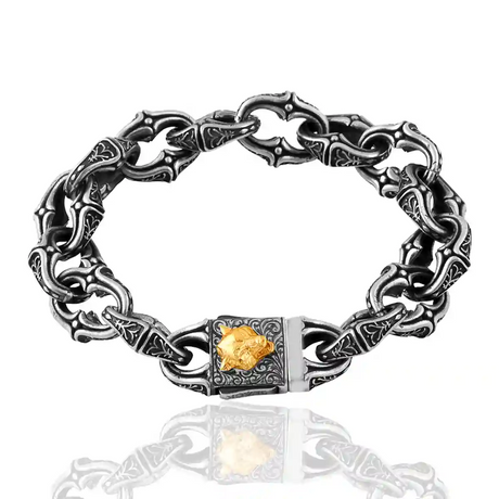 18K Gold Plated Silver Armitage Bracelet - Timeless Link Design