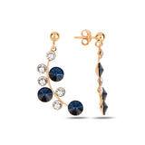 Sterling Silver Swarovski Crystal Earrings - Timeless Bezel Set Design