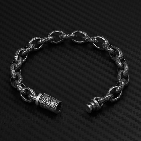 Sterling Silver Bracelet - Einar Style Statement Piece