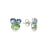 Unique Mini Dangle Earrings - Special Cut Sparkling Stone Design