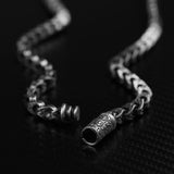 Sterling Silver Chain Necklace - Distinctive Architectural Design