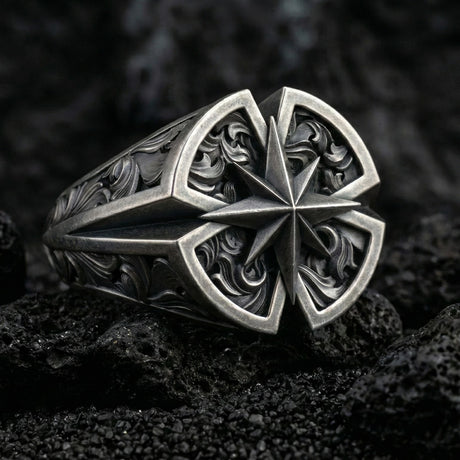 Premium Artisan Explorer Motif Ring
