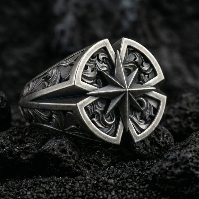 Premium Artisan Explorer Motif Ring