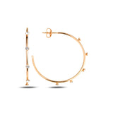 Sterling Silver Swarovski Crystal Mini Hoop Earrings - Minimalist Bezel Set