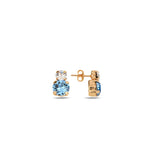 925 Sterling Silver Swarovski Crystal Duo Earrings - Minimalist Sparkle