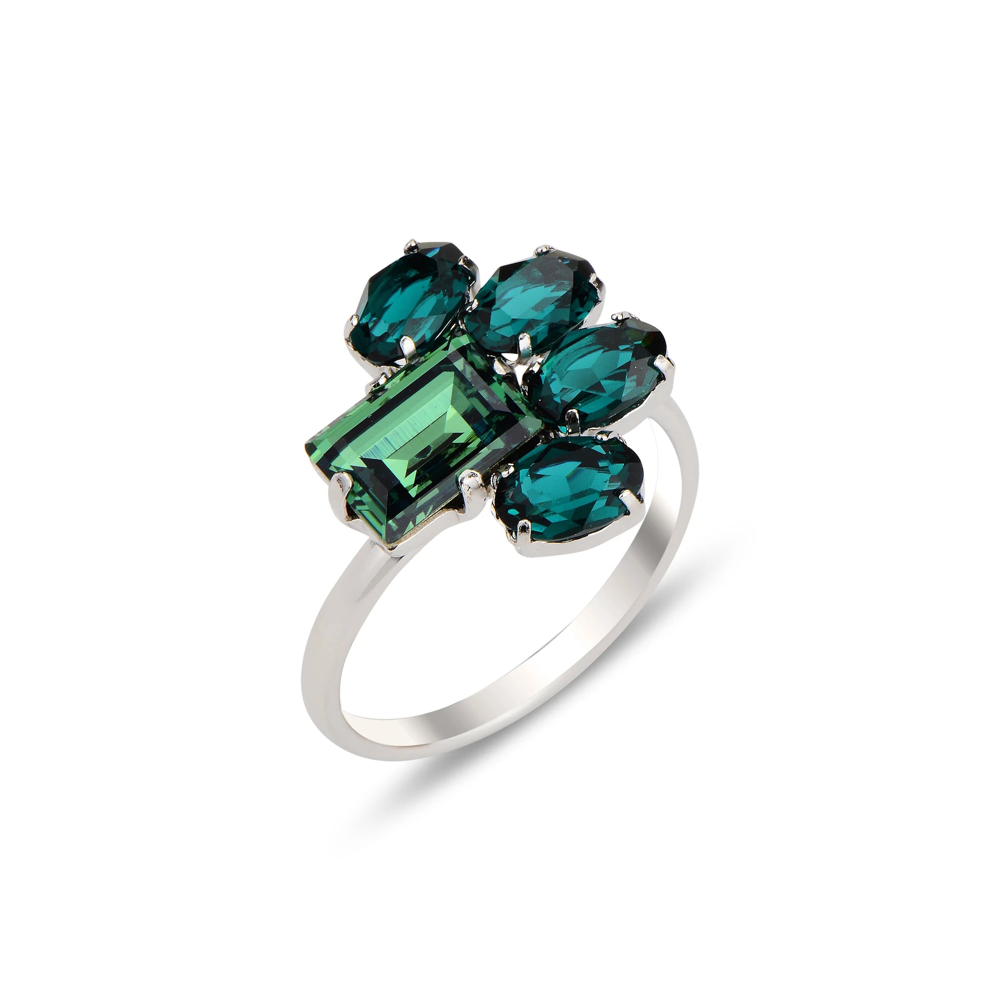 Elegant Crown Ring - Nature-Inspired Summer Design