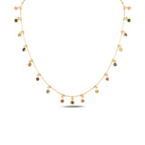 Delicate Chain Necklace - Modern Mini Cluster Design