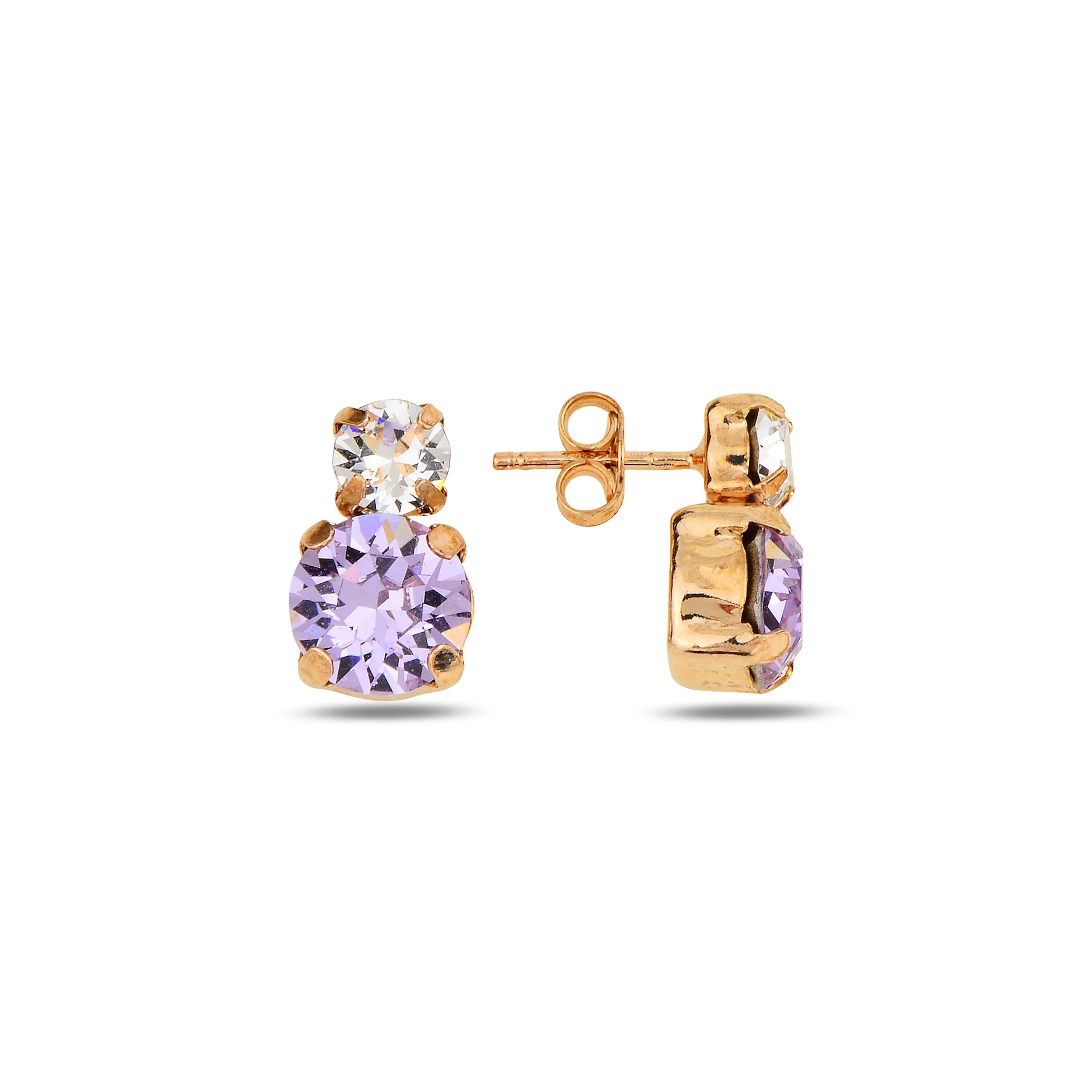 Sterling Silver Swarovski Crystal Earrings - Elegant Minimalist