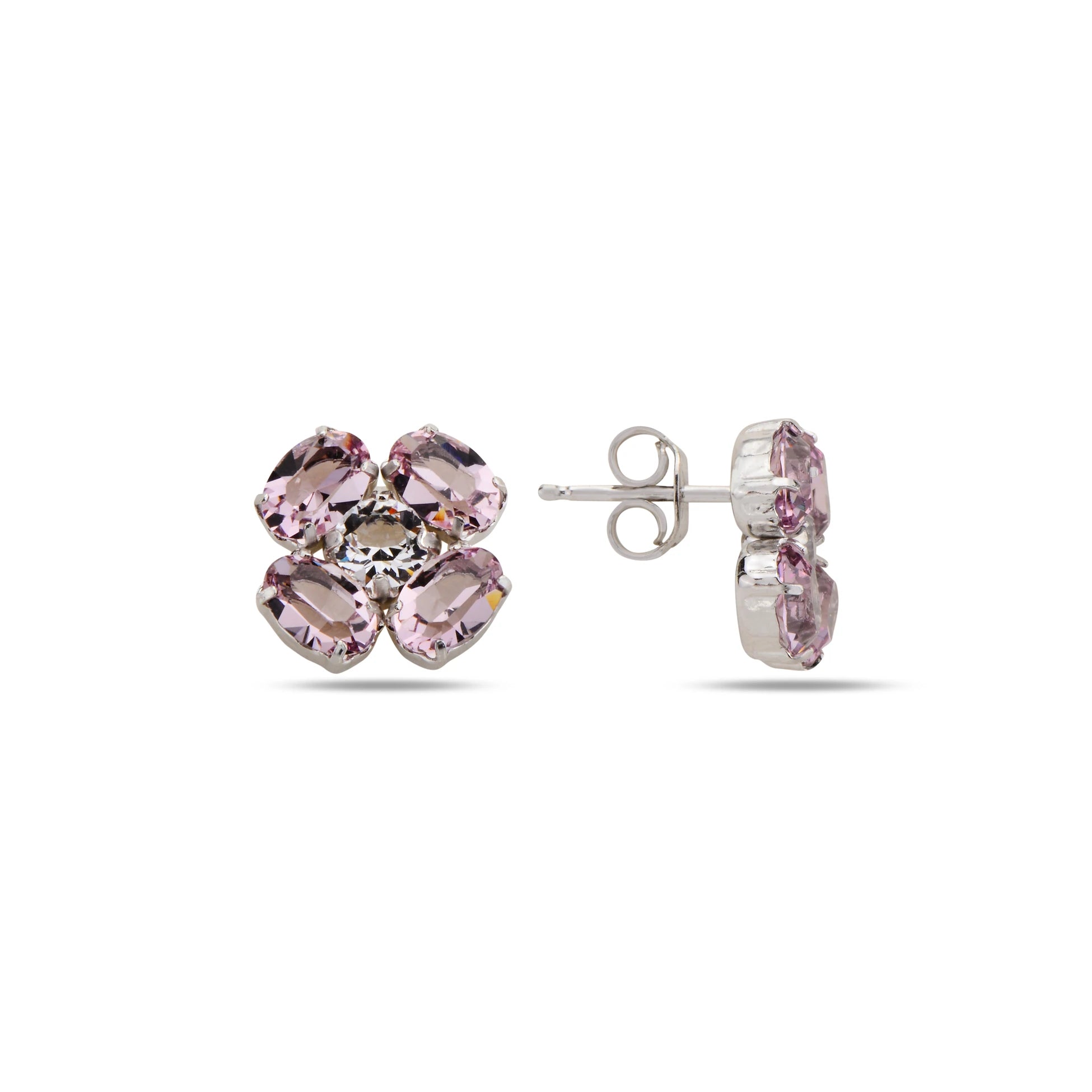 Geometric Oval Drop Earrings - Modern Rounded Elegance