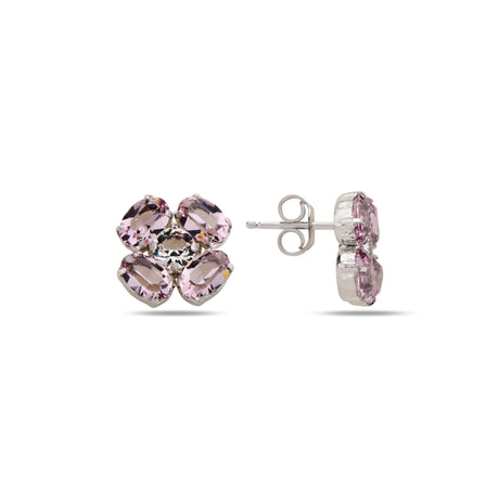 Geometric Oval Drop Earrings - Modern Rounded Elegance