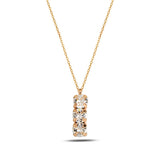 Lustrous Metal Trio Necklace - Modern Minimalist Design
