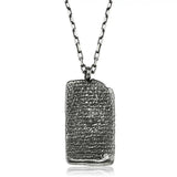 Men's Premium Necklace - World's First Love Poem Design