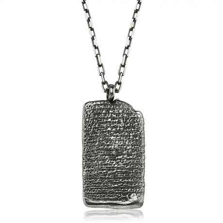 Men's Premium Necklace - World's First Love Poem Design