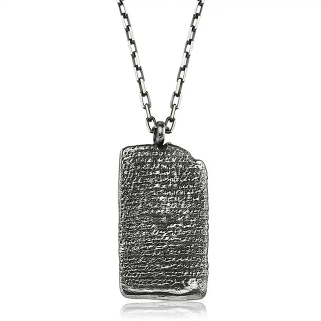 Men's Premium Necklace - World's First Love Poem Design