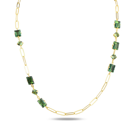 Lustrous Metal Pendant Necklace - Elegant Sanremo Design