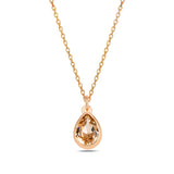 Náhrdelník Sterling Silver Cura Mini – topaz a modré krystaly Swarovski