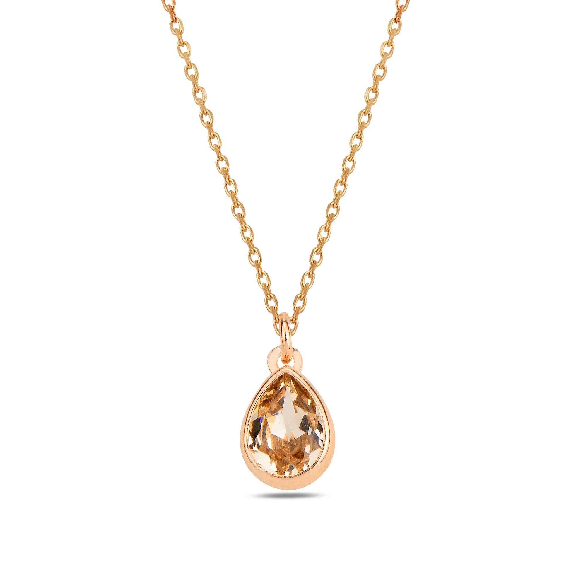 Náhrdelník Sterling Silver Cura Mini – topaz a modré krystaly Swarovski