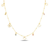 Elegant Dangling Pendant Necklace - Intricate Ceres Motif