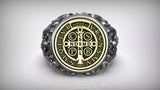 Premium Saint Benedict Devotional Ring