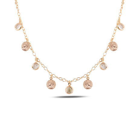 Vintage-Inspired Pendant Necklace - Penny Dizi Sparkling Design