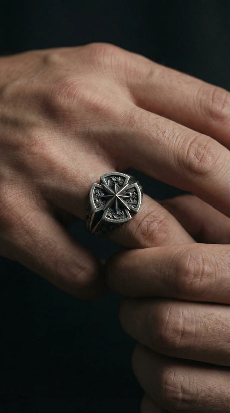 Premium Artisan Explorer Motif Ring