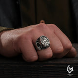 Sterling Silver Men's Ring - Declaration of Faith & Wisdom