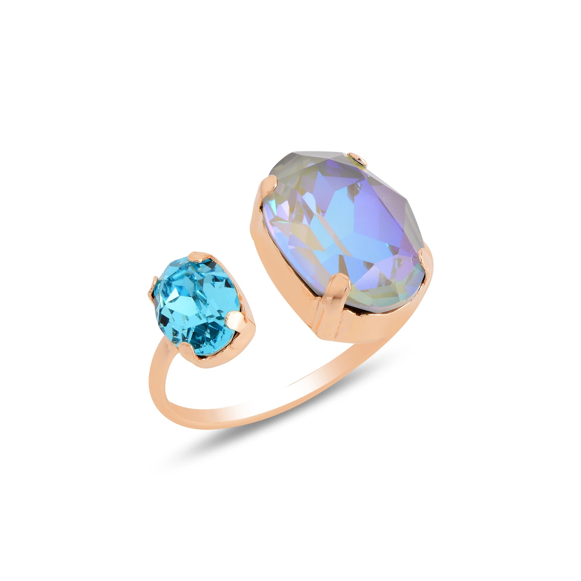 Bold Matte Open Ring - Rounded Oval Design for Modern Elegance