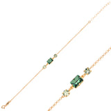Elegant Three Stone Bracelet - Sparkling Trio Design