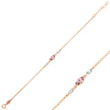925 Sterling Silver Minimalist Bracelet - Marquise Swarovski Crystal