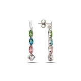 Dazzling Crystal Drop Earrings - Voluminous Sparkle Design