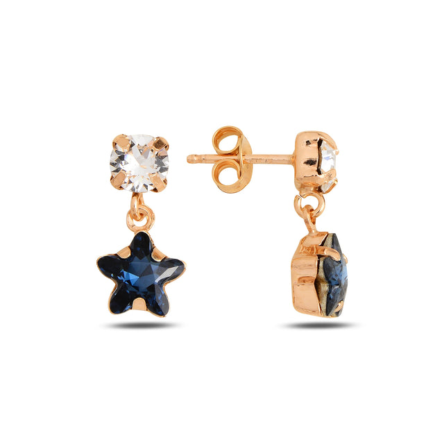 Celestial Star Drop Earrings - Whimsical Nature-Inspired Design