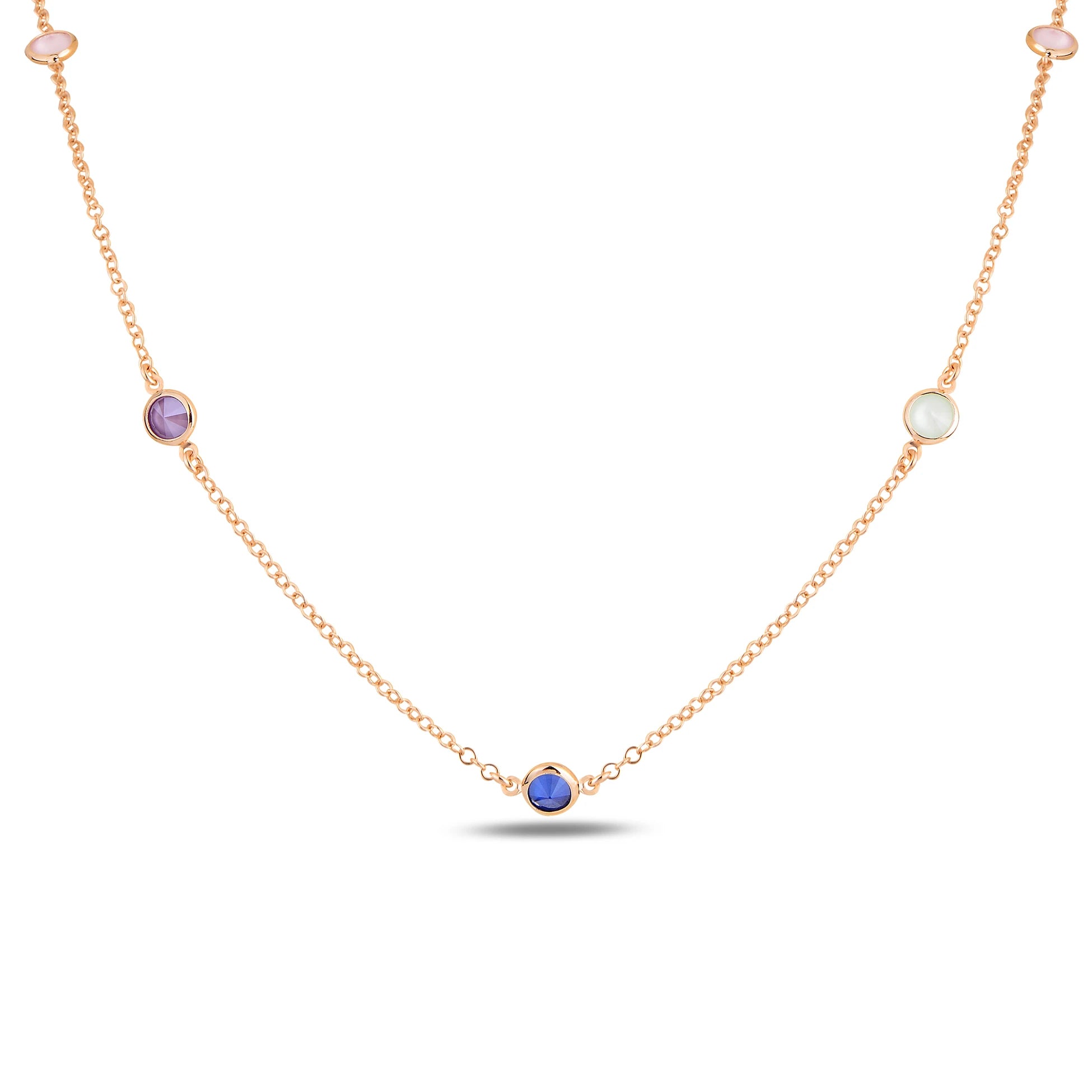 Lustrous Metal Pendant Necklace - Elegant Ceres Design