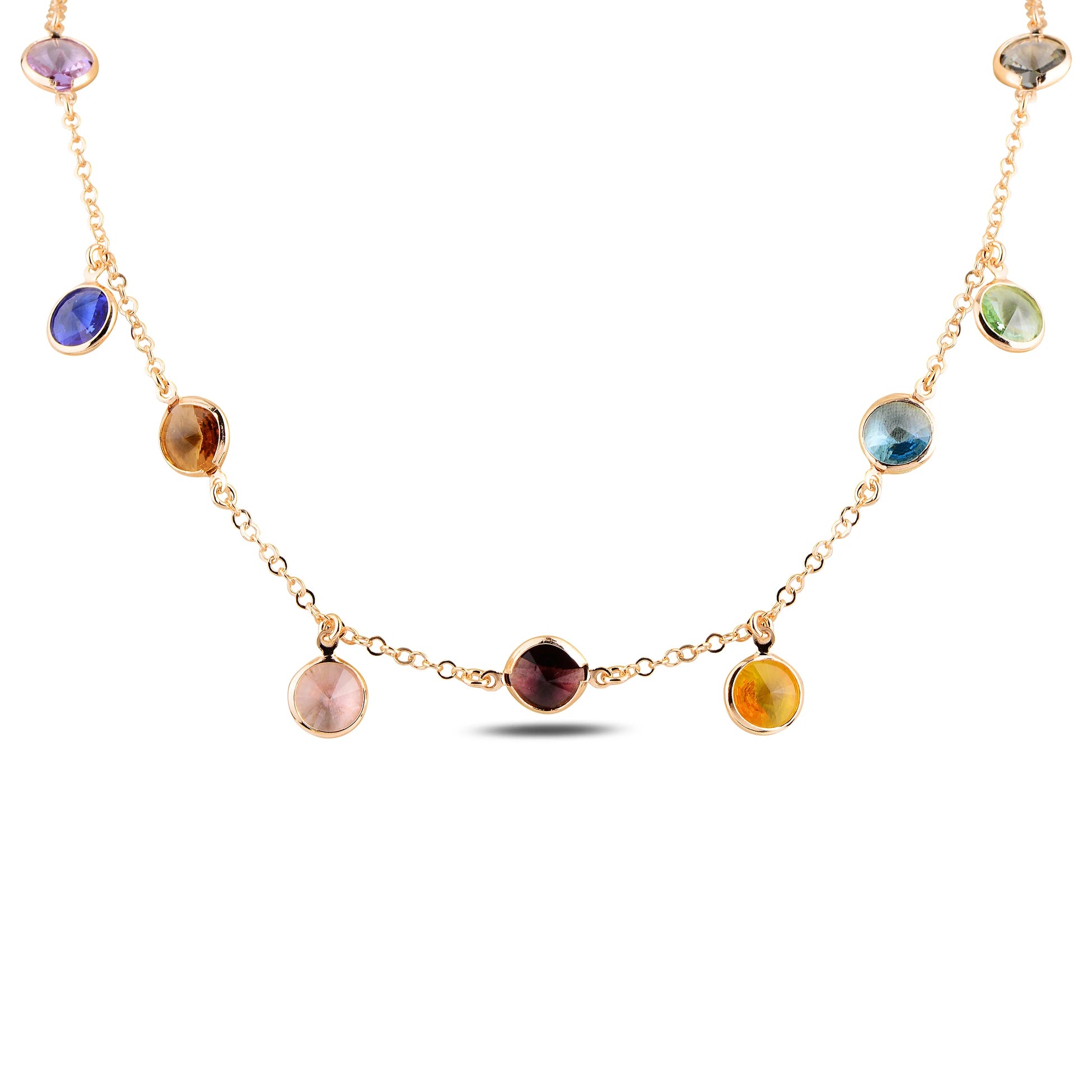 Sterling Silver Swarovski Crystal Pendant Necklace - Minimalist Bezel Set