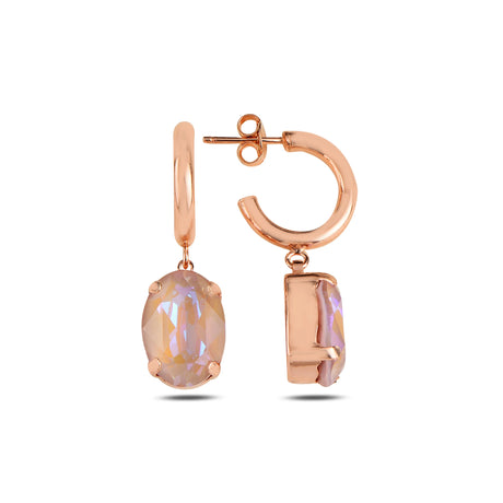 Graceful Dangle Hoop Earrings - Timeless Feminine Elegance