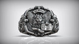 Premium Artisan Saint Mark Lion Ring