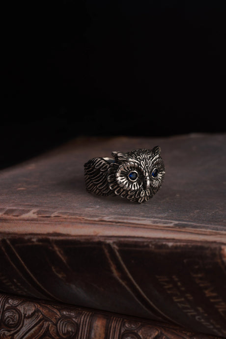 Artisan Crafted Owl Statement Ring