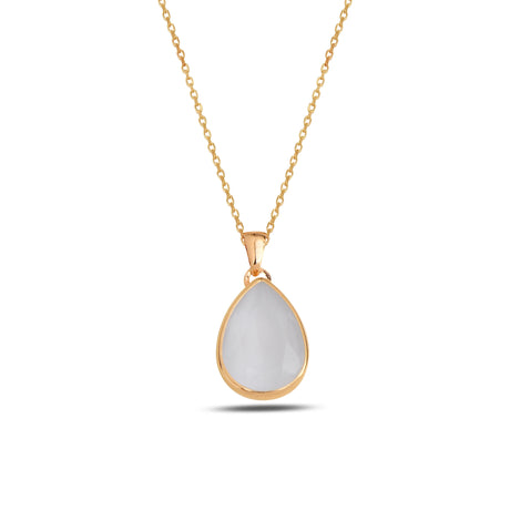Cura Sterling Silver Topaz & Denim Blue Swarovski Pendant Necklace