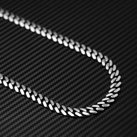 Sterling Silver Curb Chain Necklace - Classic Link Design