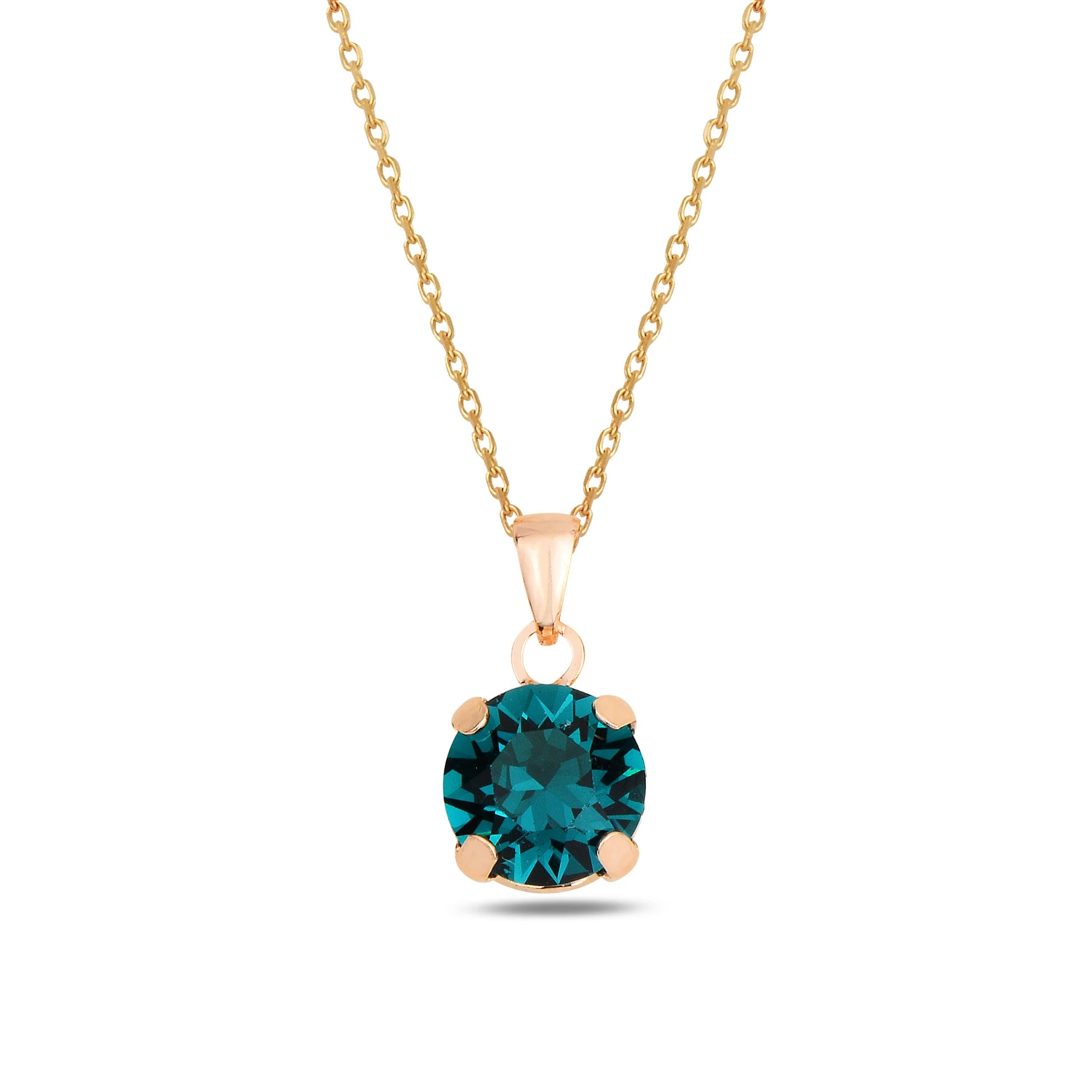 Brilliant Stone Pendant Necklace - Minimalist Everyday Sparkle