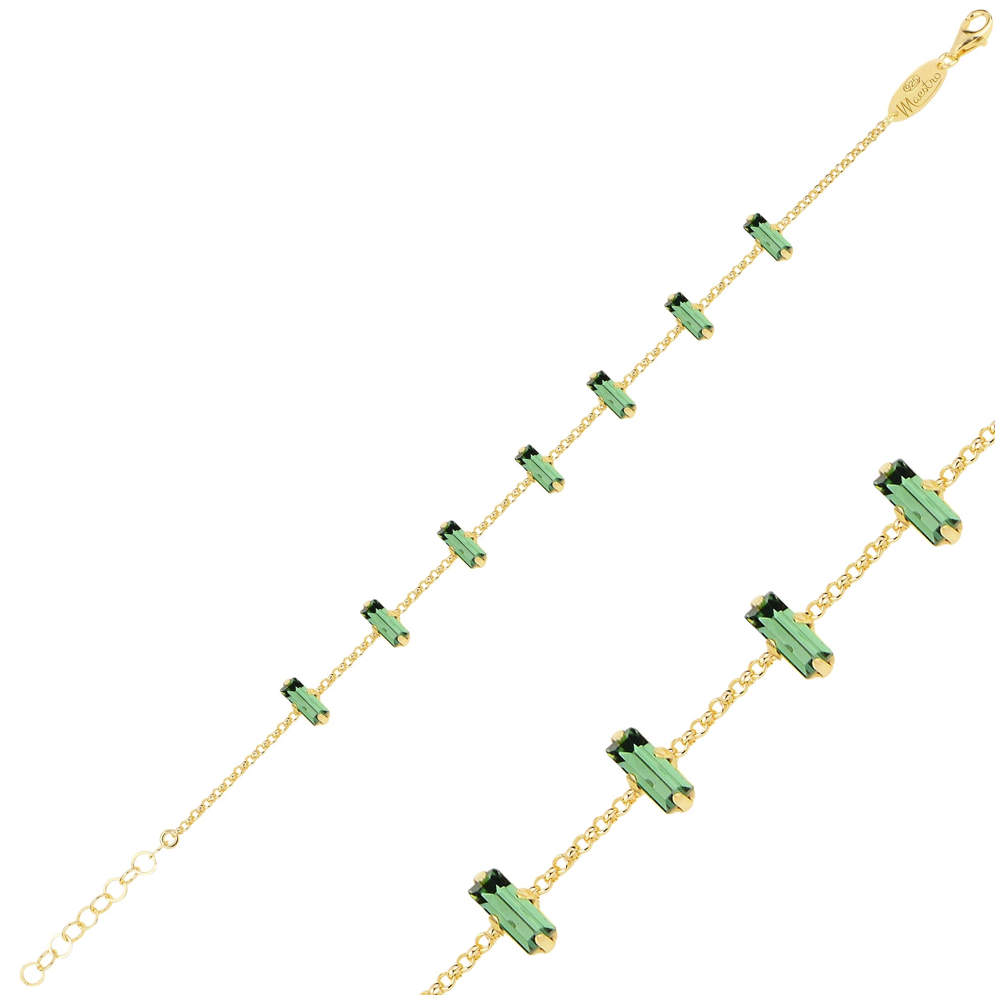 Brilliant Half Eternity Bracelet - Dainty & Elegant Design